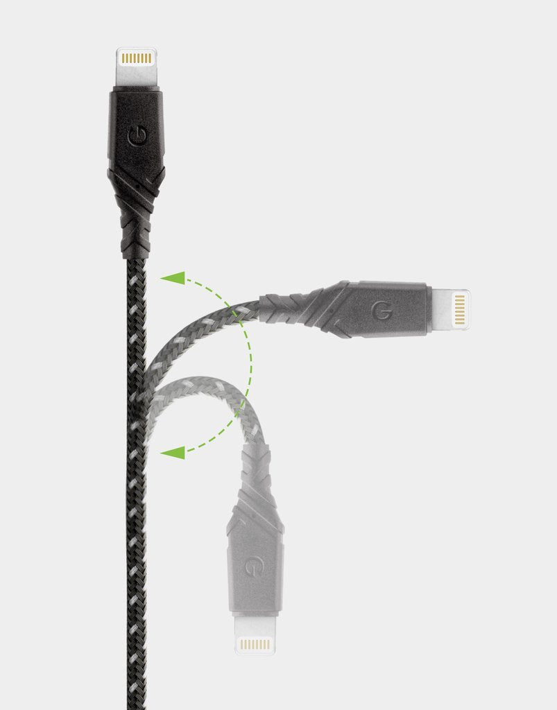 Energea Duraglitz 2.4A Charge & Sync Lightning Cable