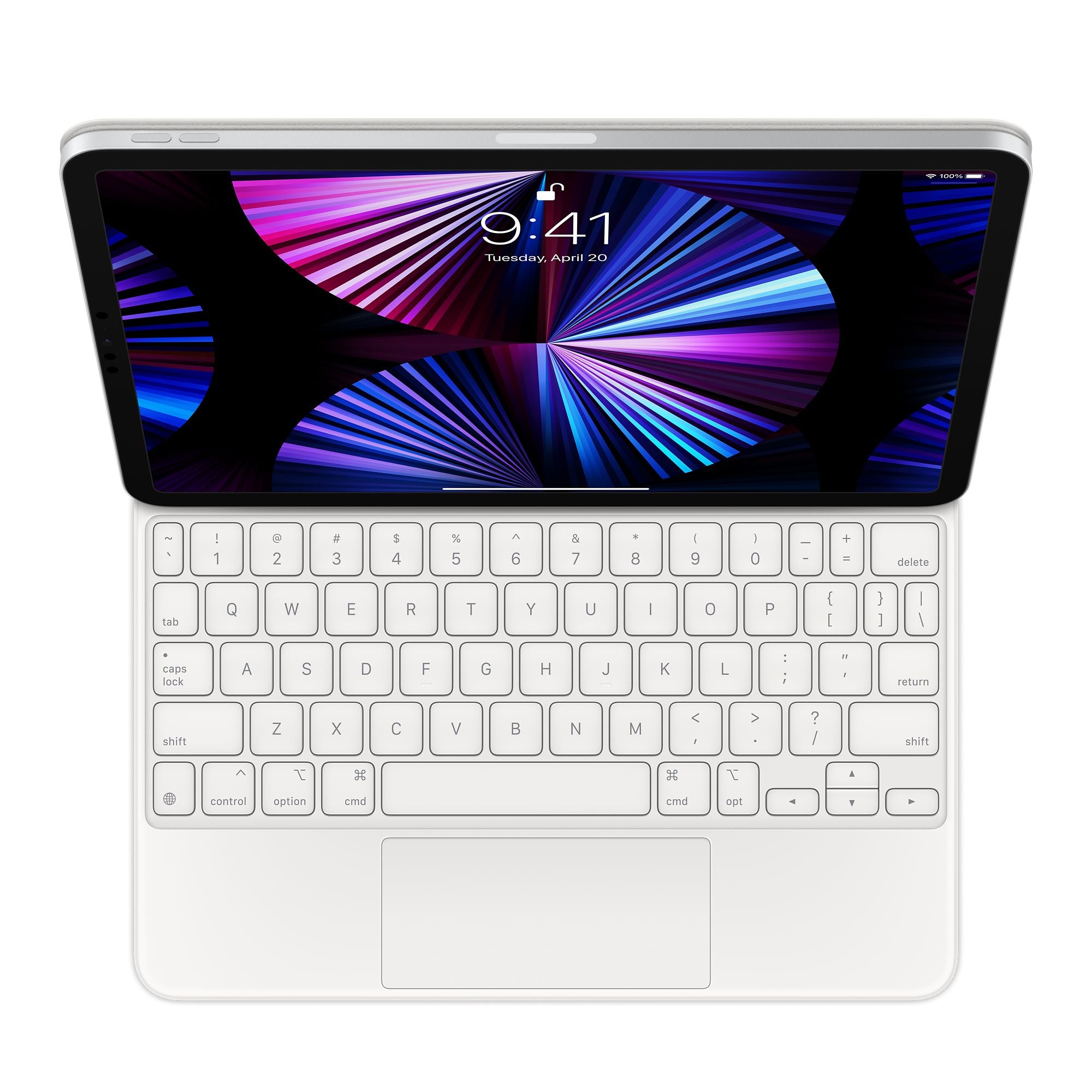 Magic Keyboard for iPad Pro 11-inch (3rd generation) and iPad Air (4th generation) —US English - White