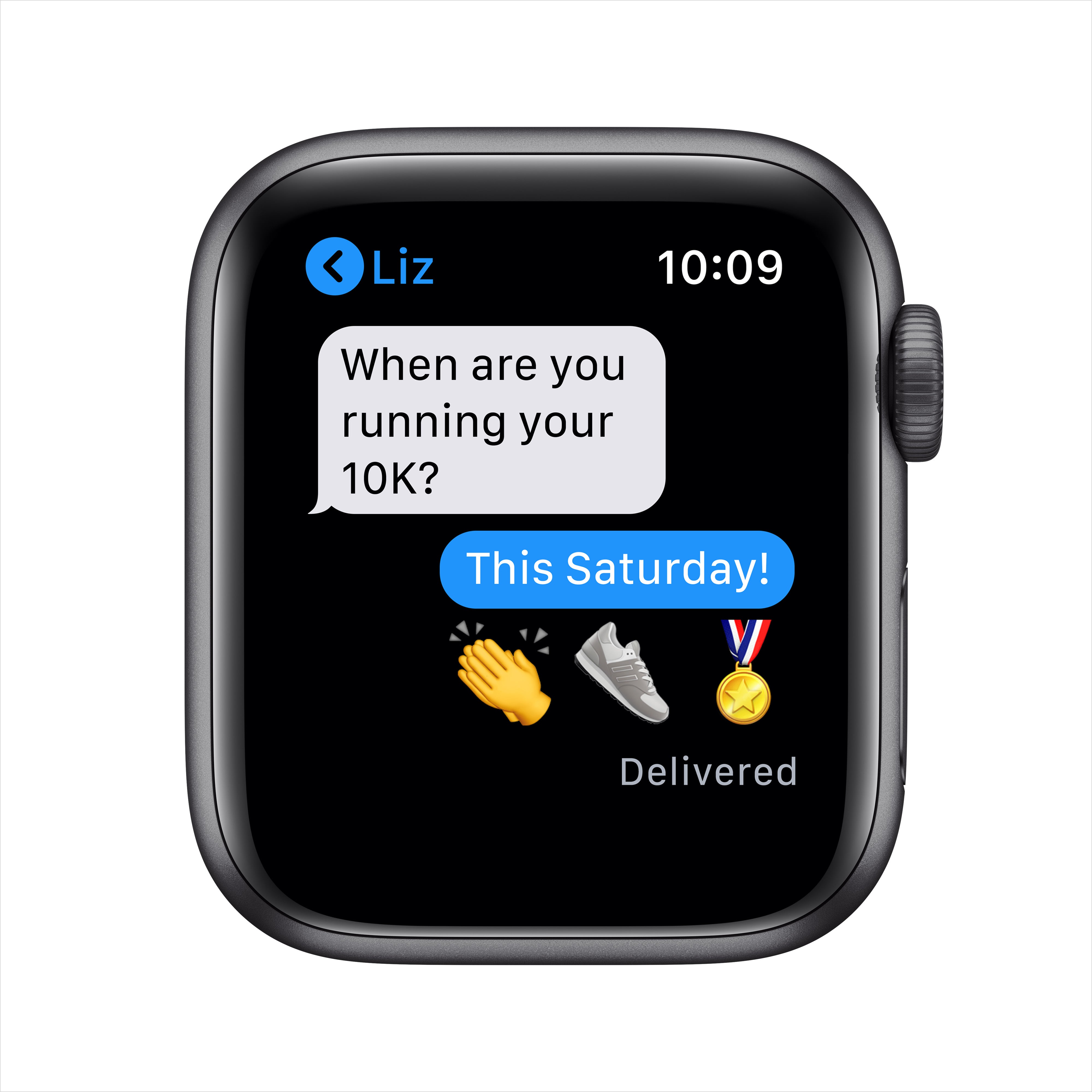 Apple Watch SE GPS - Space Gray Aluminum Case with Black Sport Band