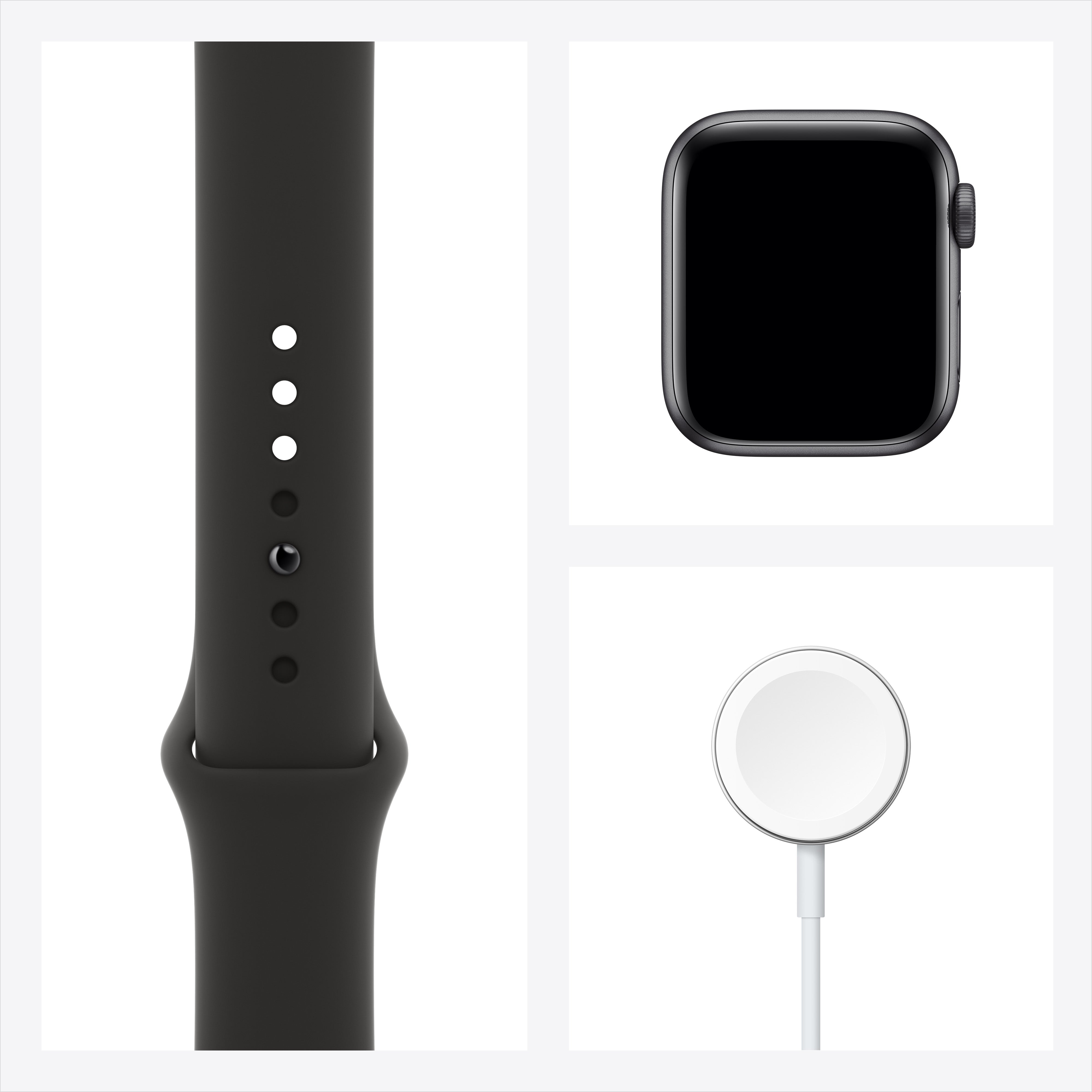 Apple Watch SE GPS - Space Gray Aluminum Case with Black Sport Band