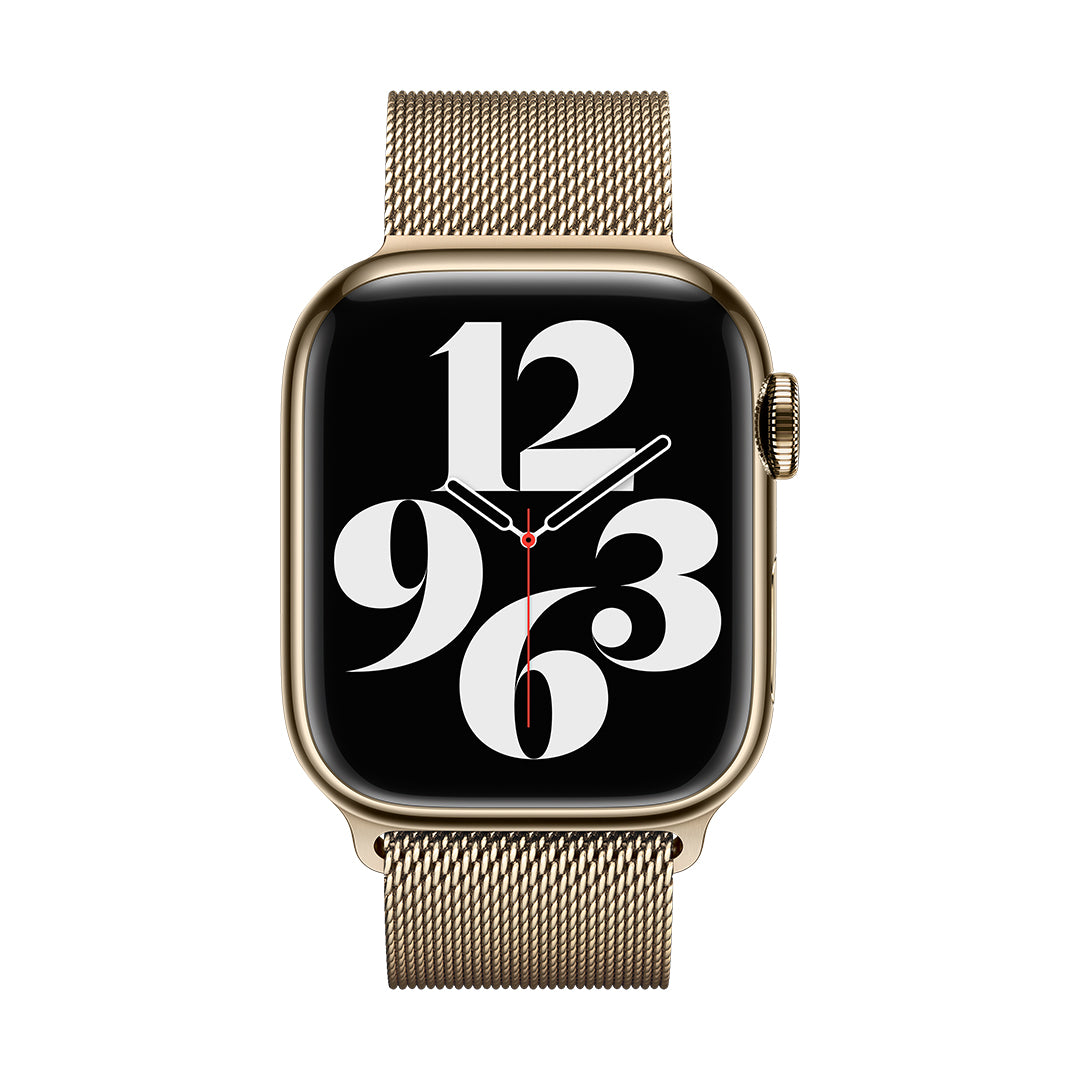 Apple Watch Series 7 GPS Cellular Stainless Steel Case with Milanese
