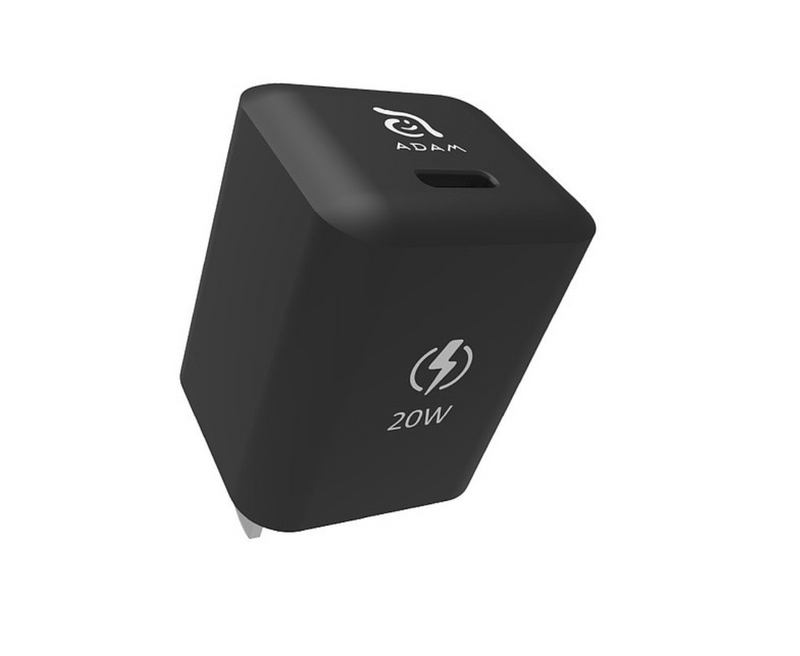 Adam Elements Omnia Xe USB-C PD / QC 3.0 20W Ultra Compact Wall Charger-US Plug Black
