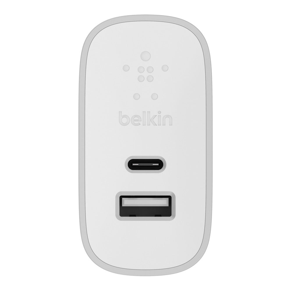 Belkin 27W USB-C + USB-A Wall Charger Silver