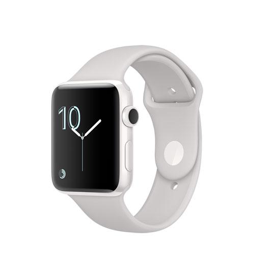 Apple Watch Edition, 42mm White Ceramic Case with Cloud Sport Band