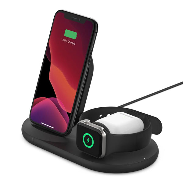 Belkin 3-in-1 Wireless Charger for iPhone+Apple Watch+AirPods