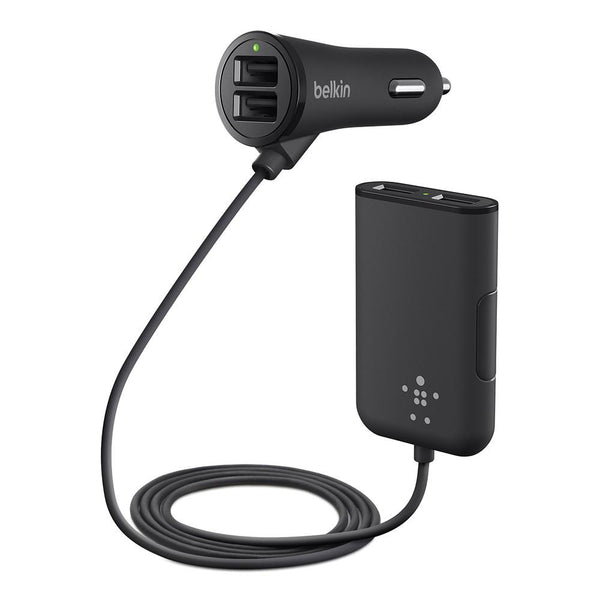Belkin Car Charger with 4-Port Extension Hub