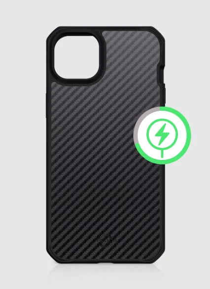 ItSkins Ballistic_R MagSafe Carbon for iPhone 14 Series Black