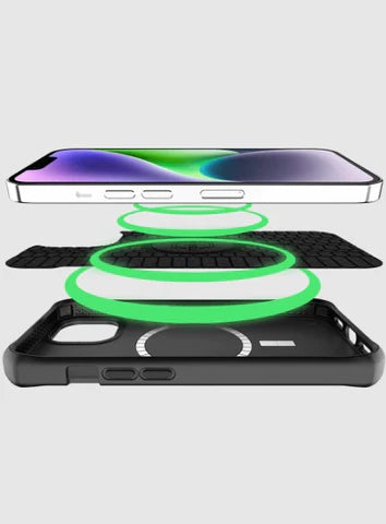 ItSkins Ballistic_R MagSafe Carbon for iPhone 14 Series Black