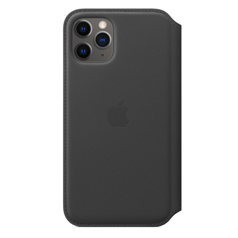 Leather Folio for iPhone 11 Pro Max  Black