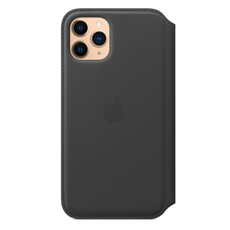 Leather Folio for iPhone 11 Pro Max  Black