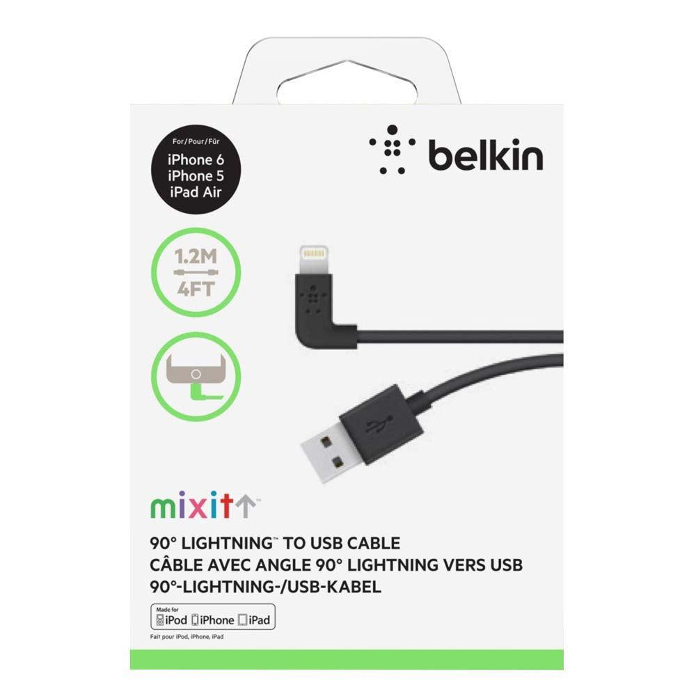 Belkin 90 Degree Sync/Charge Cable 2.4A Lightning Cable