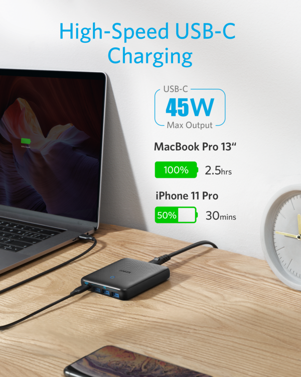 Anker Wall Charger PowerPort Power Delivery 4Port 65W
