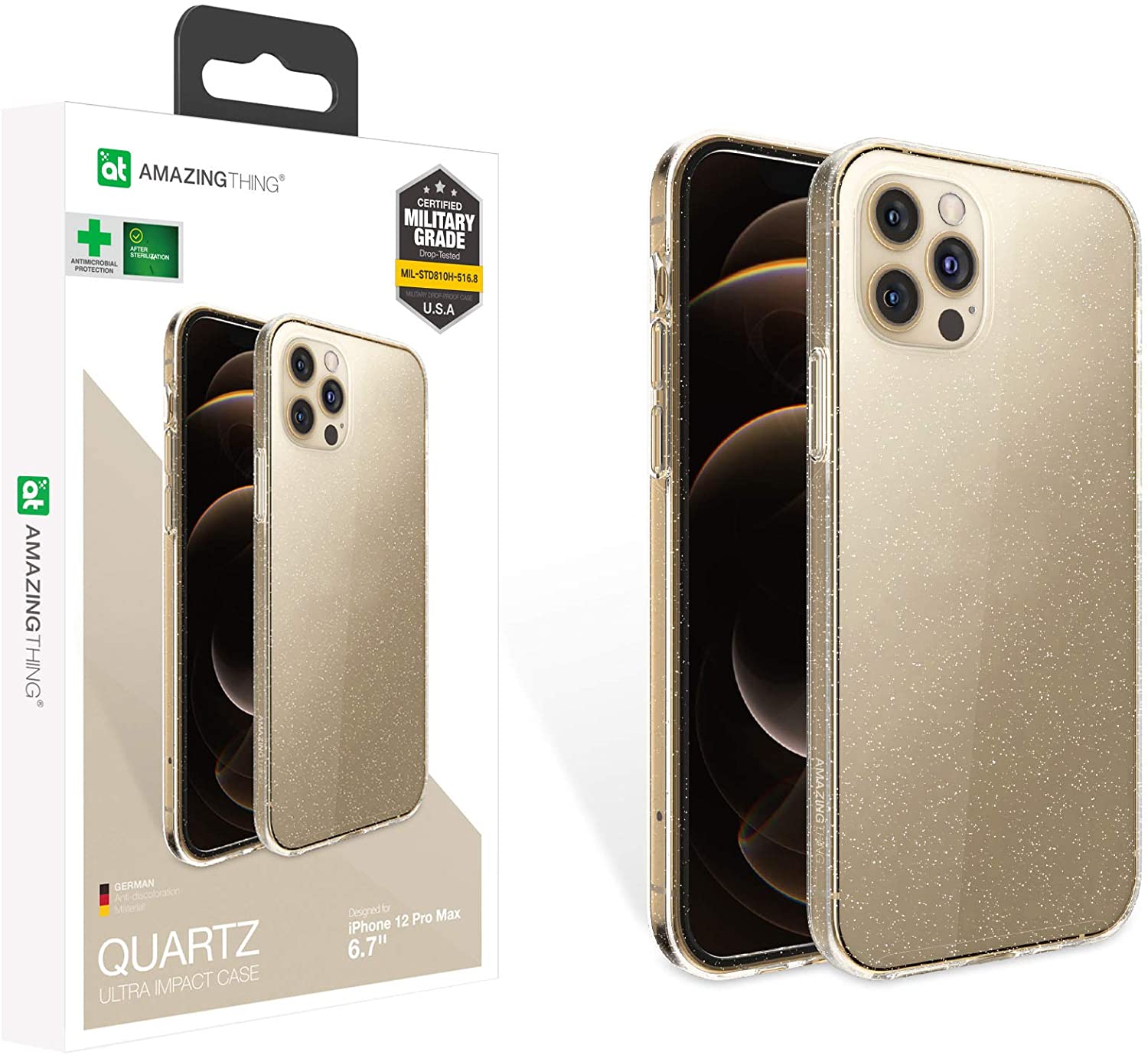 AmazingThing Quartz Sparkle Case for iPhone 12