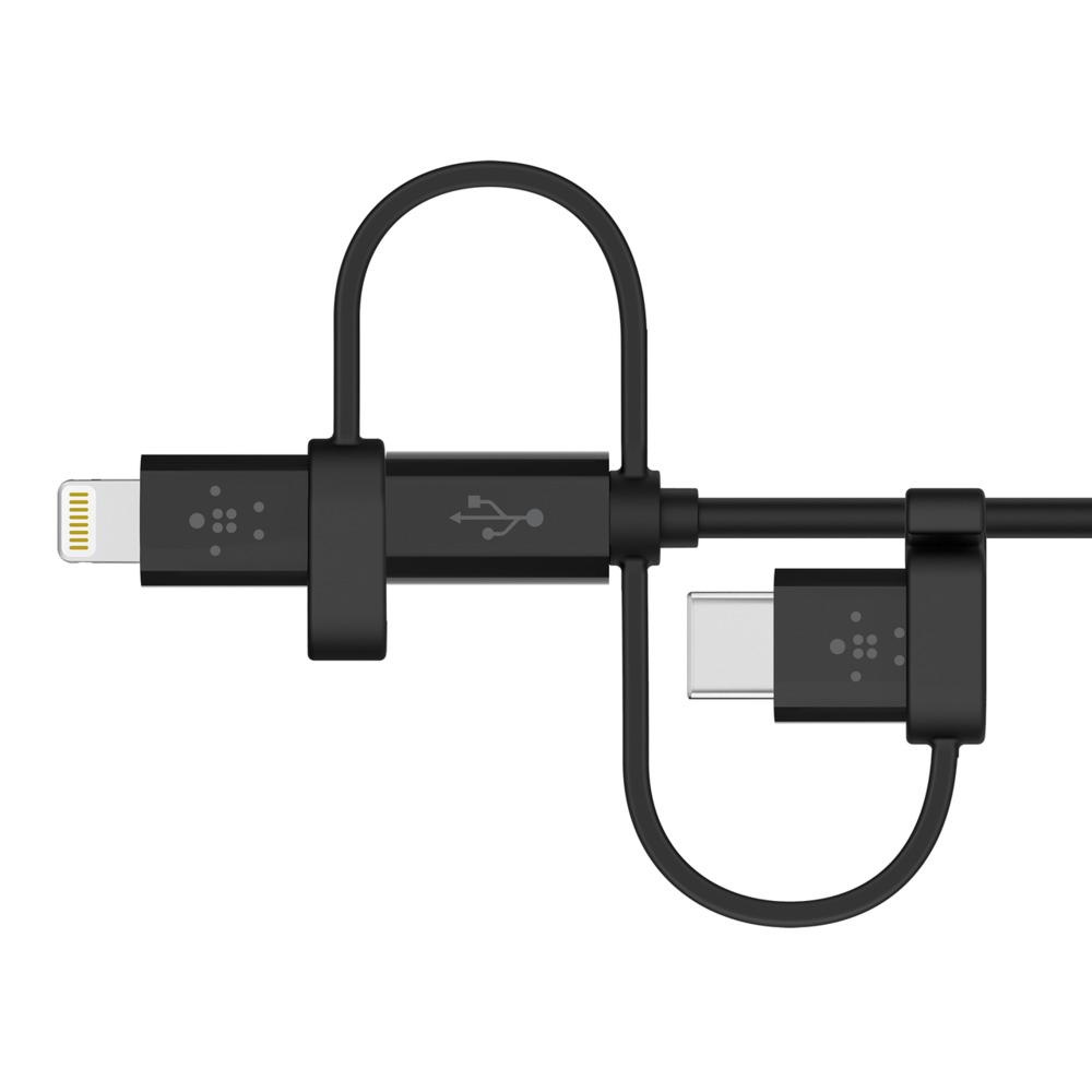 Belkin Universal Cable with Micro-USB, USB-C and Lightning Connectors