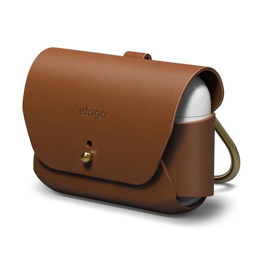 Elago Leather Case for Airpods Pro - Brown